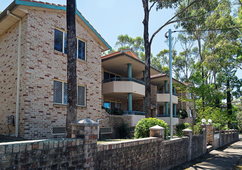 Renovated bathroom at 14-16 Marsden Street, Parramatta